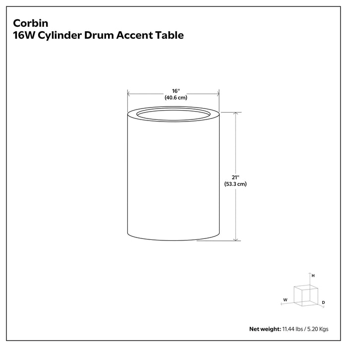 Corbin - Handcrafted Metal Side Table Simpli-Home