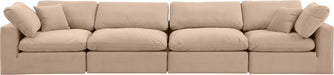 Comfy - Velvet Modular Sofa 4 Seats Meridian Furniture