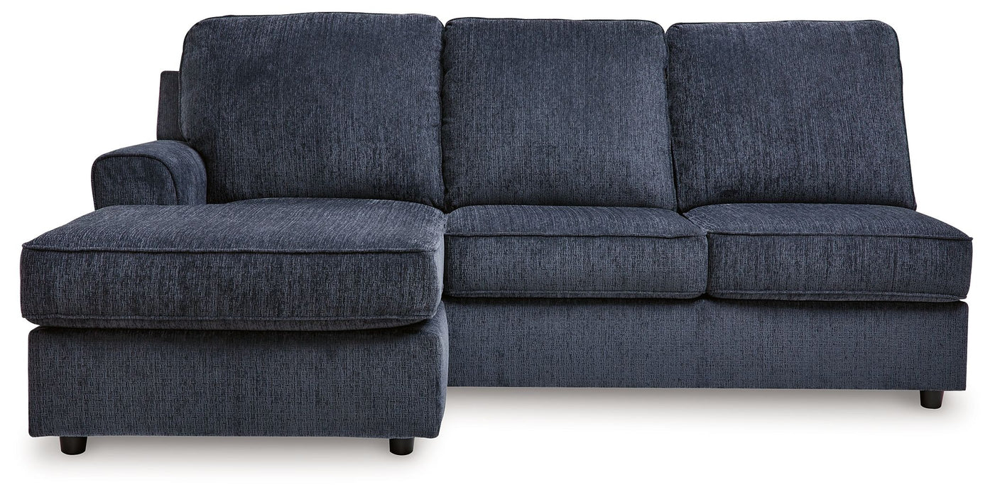 Albar Place - Laf Sofa Chaise - Cobalt Signature Design by Ashley®