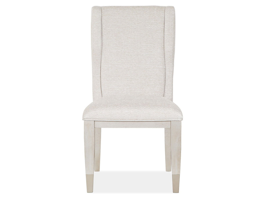 Lenox - Upholstered Host Side Chair (Set of 2) - Warm Silver Magnussen Furniture