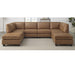 Modular Sectional, Customizable Layout, Removable Cushions - Brown Home Essentials