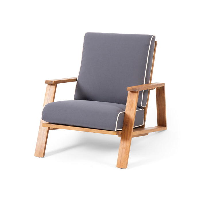 Outdoor Club Chair, Patio Lounge Chair With Removable Cushion Noble House