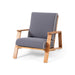 Outdoor Club Chair, Patio Lounge Chair With Removable Cushion Noble House