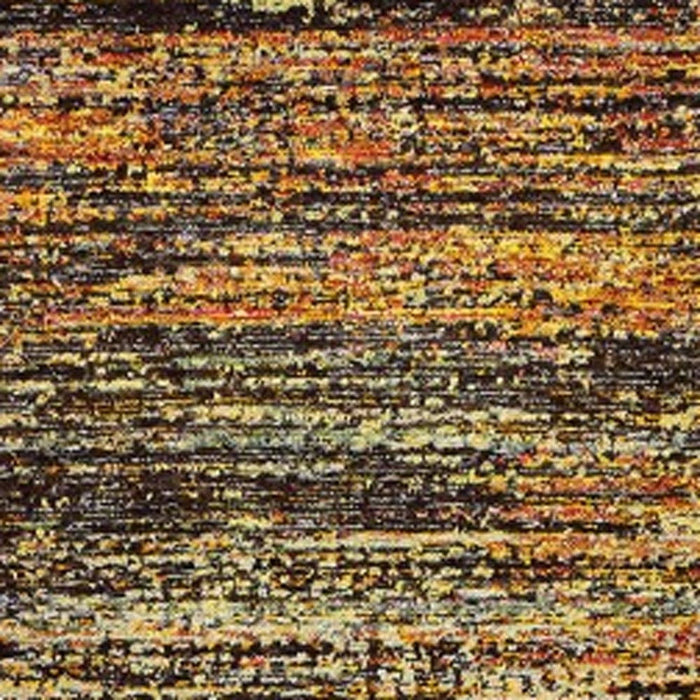 2' x 8' Abstract Runner Rug - Gold And Slate