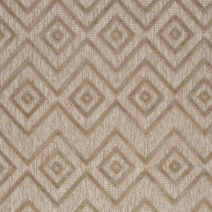 4' X 6' Argyle Indoor / Outdoor Area Rug - Natural Beige