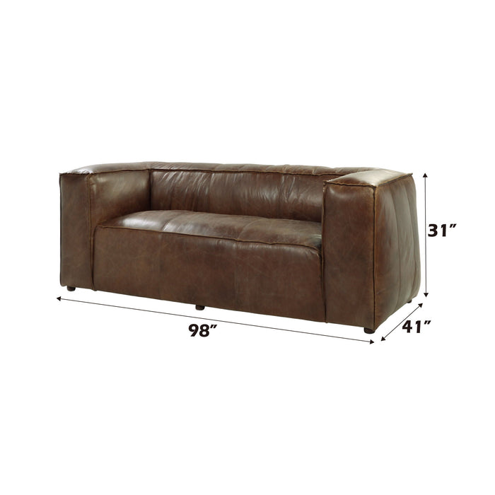 Brancaster - Sofa - Retro Brown Top Grain Leather ACME