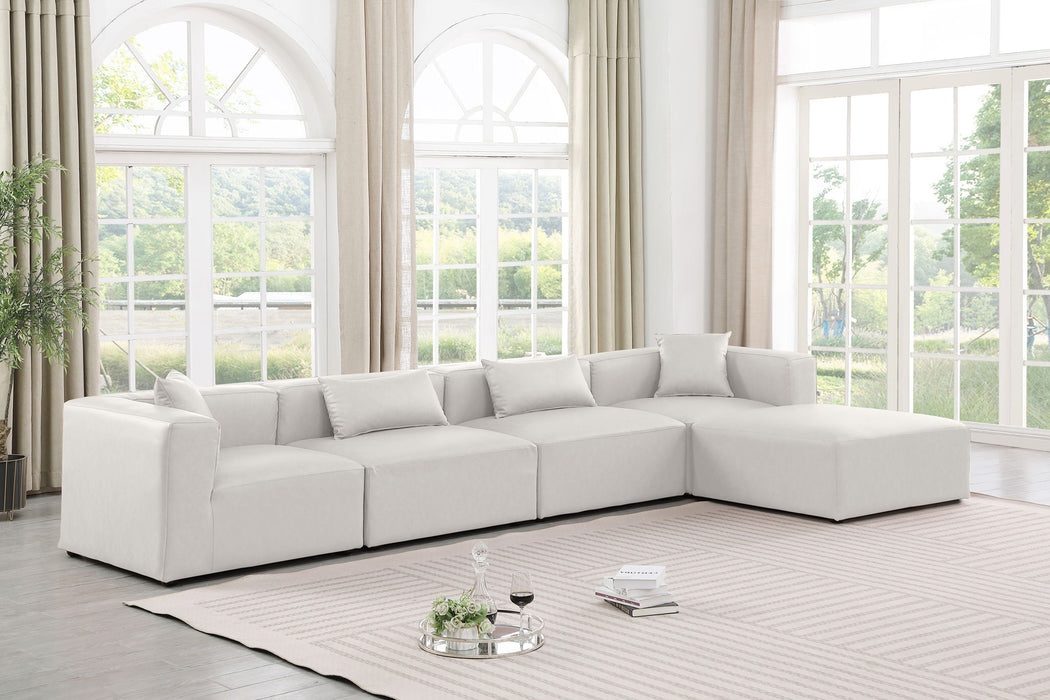Cube - 5 Piece Modular Sectional With Chaise Meridian Furniture