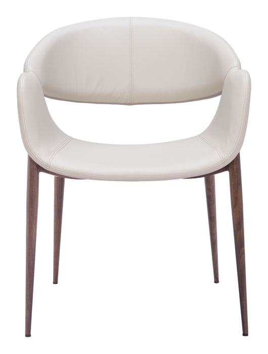 Limay - Dining Chair (Set of 2) - Beige / Walnut Zuo Modern