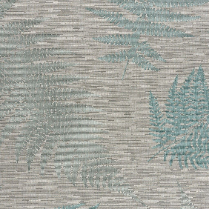 8' X 10' Leaves Indoor / Outdoor Area Rug - Gray