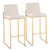 Fuji - Contemporary Design High Back Barstool Lumi Source