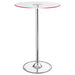 Indra - LED Bistro Table - Chrome Furniture Max