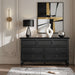 7 Drawer Dresser, Storage Chest - Black Home Essentials