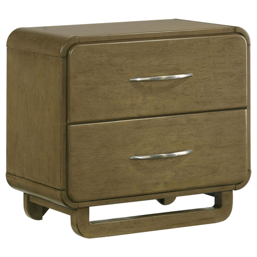 Tully - 2 Drawer Nightstand - Nutmeg Brown Furniture Max