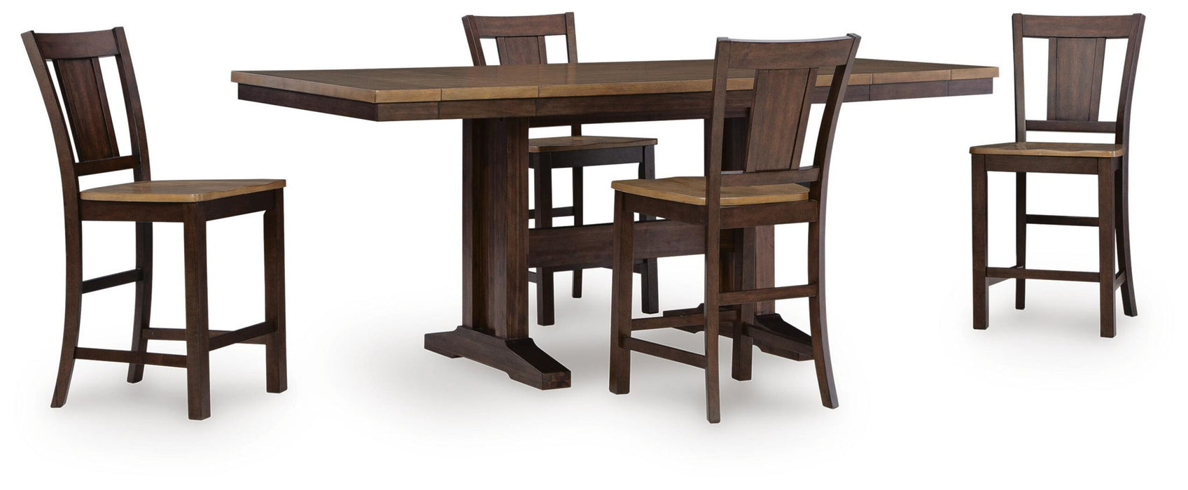 Rylandeen - Counter Height Extension Dining Table Set Signature Design by Ashley®