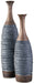 Blayze - Vase Set (Set of 2) - Antique Gray / Brown Signature Design by Ashley®