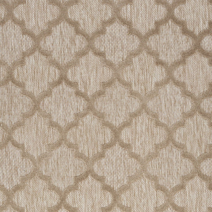 5' X 7' Ikat Indoor / Outdoor Area Rug - Natural Beige