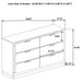 Sophia - 6 Drawer Dresser Furniture Max
