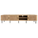 78" TV Stand For TVs Up To 85" With Closed Storage, Living Room Entertainment Center - Natural Wood Hearth and Haven
