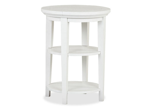 Heron Cove - Round Accent End Table - Chalk White Magnussen Furniture
