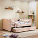 Gingham Daybed With USB Charging Port, Wave-Shaped Design Home Essentials