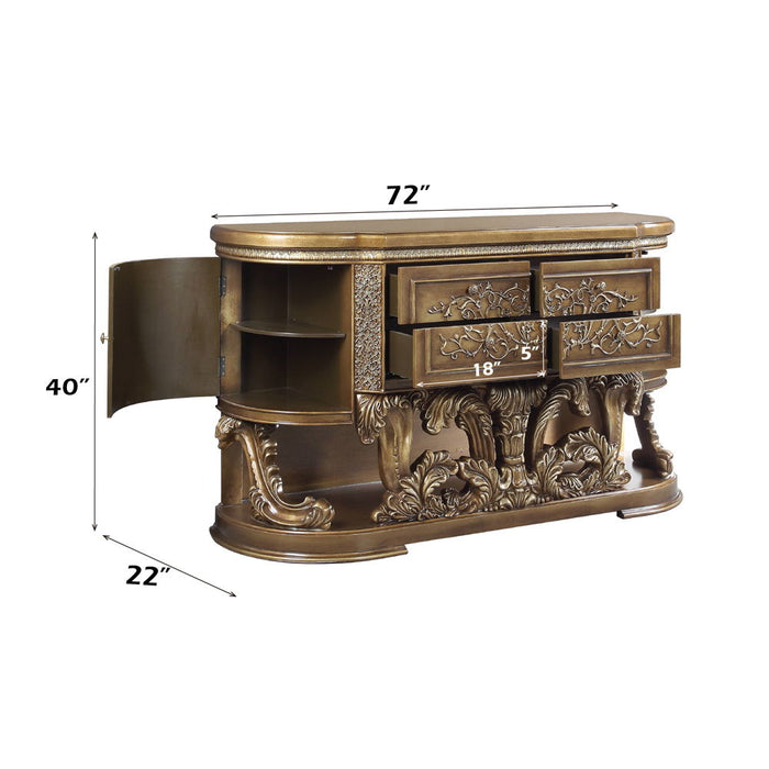 Constantine - Dresser - Brown & Gold ACME