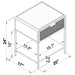 Duncan - 1 Drawer Bedside Table Furniture Max