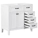 Modern Bathroom Vanity Base Only, 2 Doors And 3 Drawers Hearth and Haven