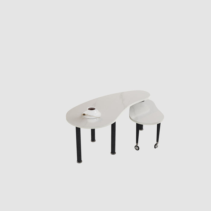 Rotatable Cocktail Table With Solid Legs, 360 Degree Rotating Home Essentials