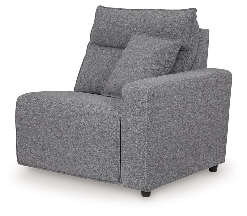 Modmax II - 8-Piece Power Reclining Sectional With LAF Press Back Power Chaise And Console - Salt And Pepper Signature Design by Ashley®