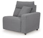 Modmax II - 8-Piece Power Reclining Sectional With LAF Press Back Power Chaise And Console - Salt And Pepper Signature Design by Ashley®