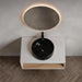 Floating Bathroom Vanity With Vessel Sink With Open Shelf Storage Home Essentials