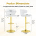 Adjustable Swivel Bar Chair With High Back Support Home Essentials