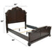 Bed With Carved Details Home Essentials