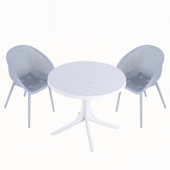 Modern Lounge Chair Set With Round Table Home Essentials