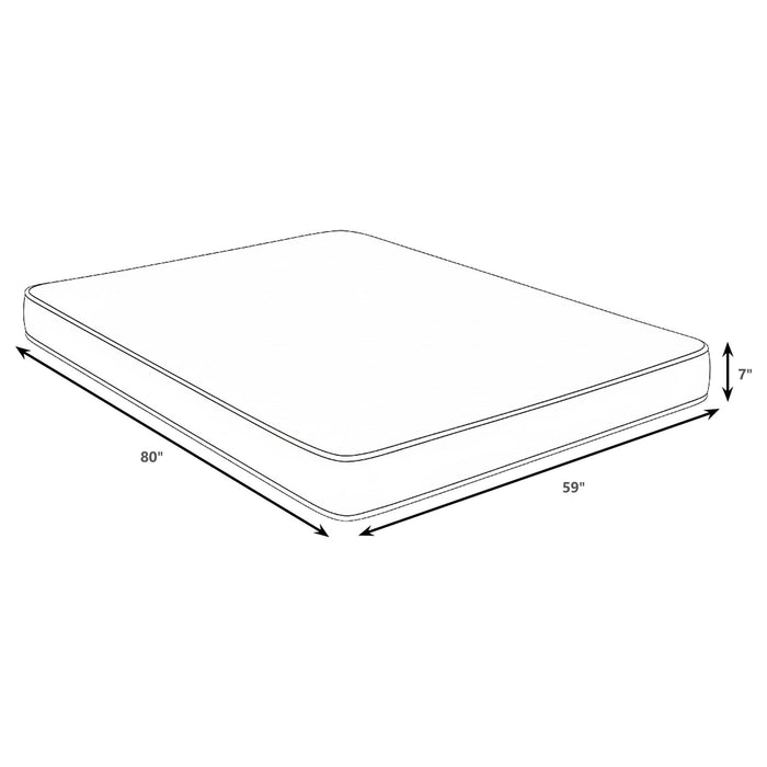 Cienaga - 7" Bamboo Cover Firm Foam Mattress With Supportive Foam Core And Breathable Fabric Furniture Max