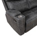 Hirah - Motion Sofa - Dark Gray Polish Microfiber ACME