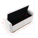 Upholstered Storage Bench With Safety Hinge Home Essentials
