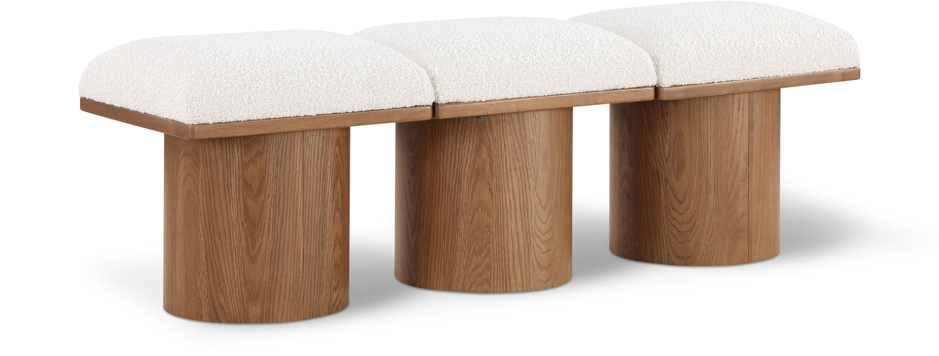 Pavilion - 3 Piece Modular Bench With Brown Base