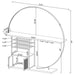 Casey - 2 Door Home Bar Storage Bar With Customizable Lighting - White Furniture Max