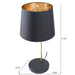 Desk Lamp For Bedside And Table Use - Black Ashcroft Furniture