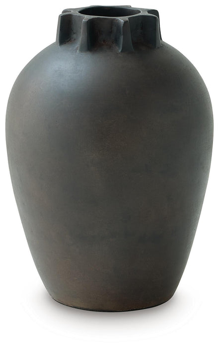 Kaslett - Vase - Antique Black Signature Design by Ashley®