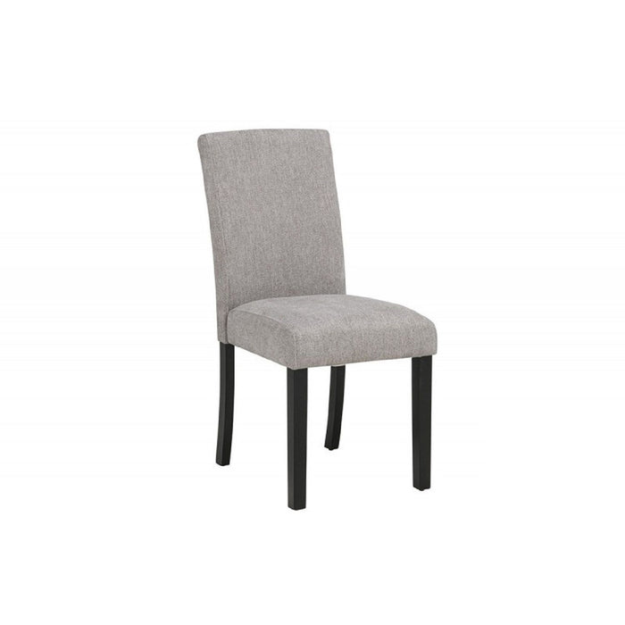 Upholstered Dining Room Kitchen Side Chairs (Set of 2) - Black / Gray Home Essentials