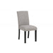 Upholstered Dining Room Kitchen Side Chairs (Set of 2) - Black / Gray Home Essentials