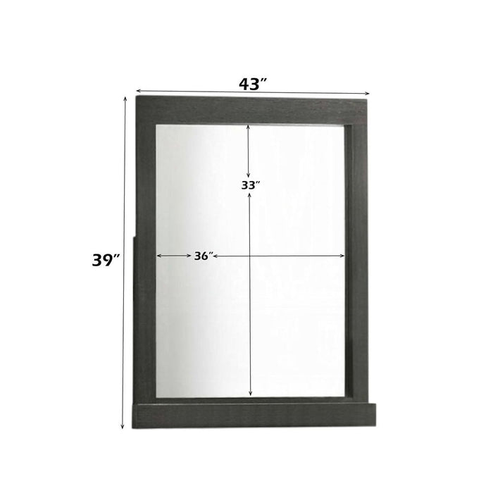 Lantha - Mirror - Gray Oak ACME