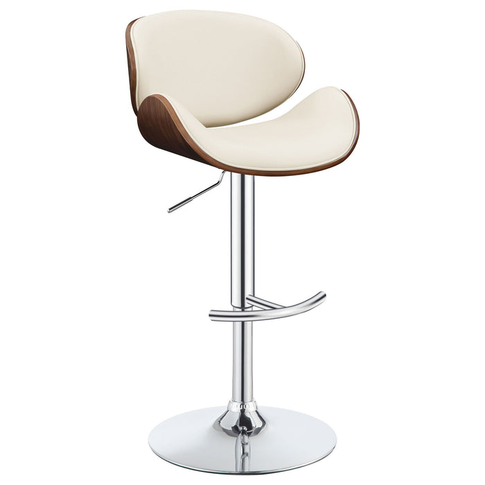 Adjustable Bar Stool With Upholstery - Ivory Furniture Max