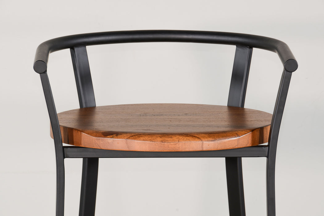 Metroflex - Barstool With Wood Seat