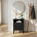 Fluted Nightstand With 2 Drawers Home Essentials