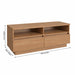TV Stand For TVs Up To 50" With 2 Drawers Home Essentials