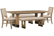 Tristan - Extendable Trestle Dining Table Set Magnussen Furniture