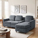 L - Sectional Sofa With Reversible Chaise Hearth and Haven